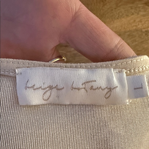 Cream Ruched Tank Top - Picture 5 of 5